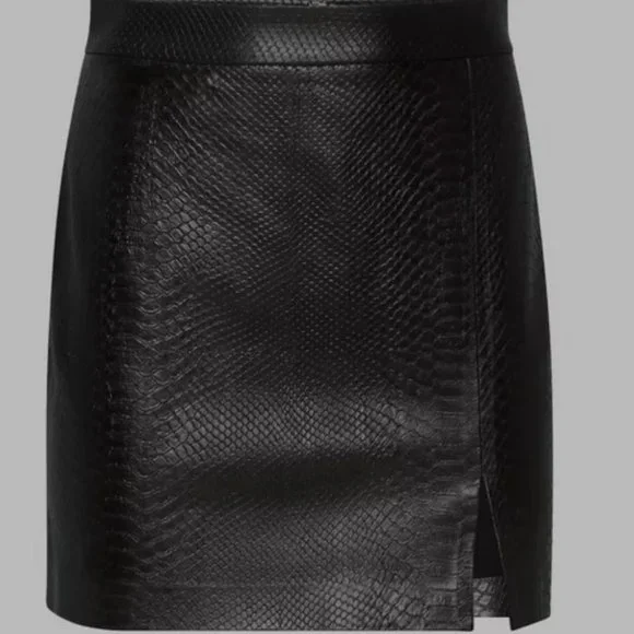 Leather mini skirt aritzia sale